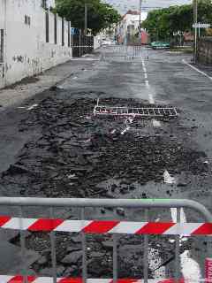 Chausse dgrade rue du Port