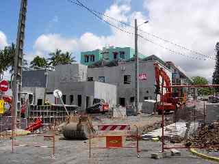 Commissariat de St-Pierre en construction