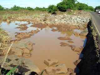 Radier  Bassin Plat - rivire d'Abord