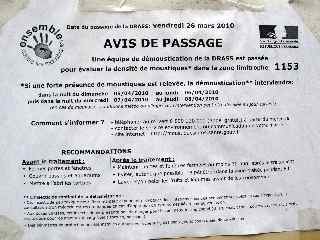 Avis de passage - dmoustication