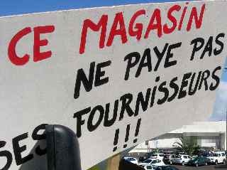 Ce magasin ne paye pas ses fournisseurs