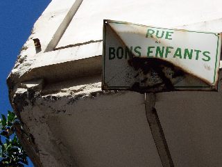 Plaque de la rue des Bons-Enfants