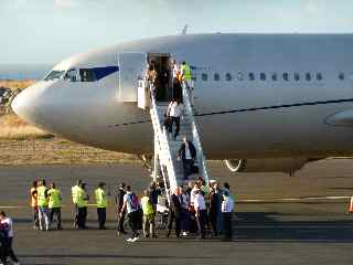 A310, descente des passagers