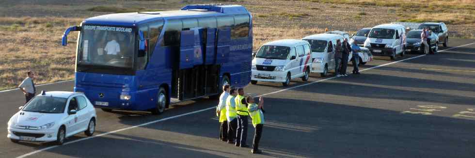 Arrive des Bleus, cortge officiel