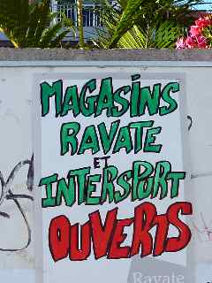 Magasins ouverts