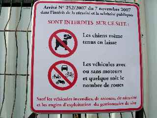 Interdiction des vlos !