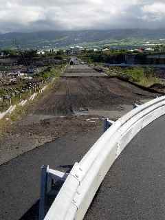 Travaux du nouveau pont sur la rivire St-Etienne