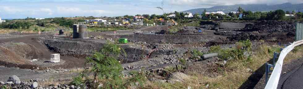 Travaux du nouveau pont sur la rivire St-Etienne