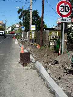 Ralisation de trottoirs  Bois d'Olives