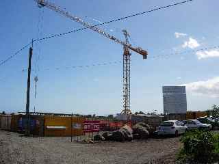 Pierrefonds - chantier de la clinique Les flamboyants du Sud