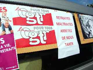 St-Pierre, dfil du 7 septembre 2010, pour la sauvegarde des retraites