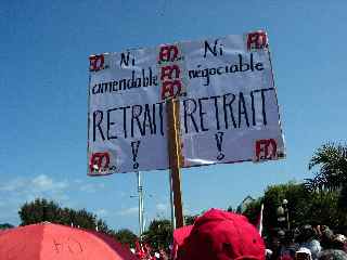 St-Pierre, dfil du 7 septembre 2010, pour la sauvegarde des retraites