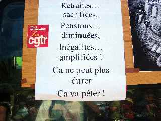 St-Pierre, dfil du 7 septembre 2010, pour la sauvegarde des retraites