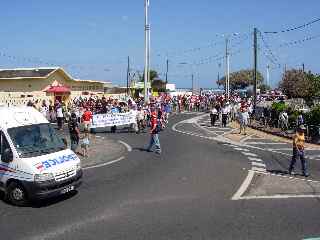 St-Pierre, dfil du 7 septembre 2010, pour la sauvegarde des retraites