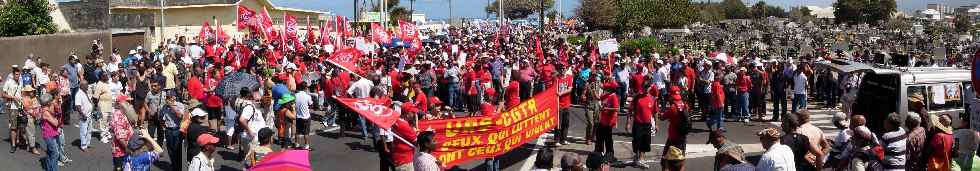 St-Pierre, dfil du 7 septembre 2010, pour la sauvegarde des retraites