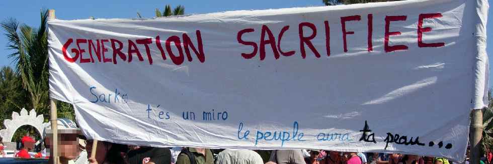 St-Pierre, dfil du 7 septembre 2010, pour la sauvegarde des retraites