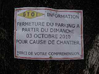 Fermeture du parking de l'ancien hpital