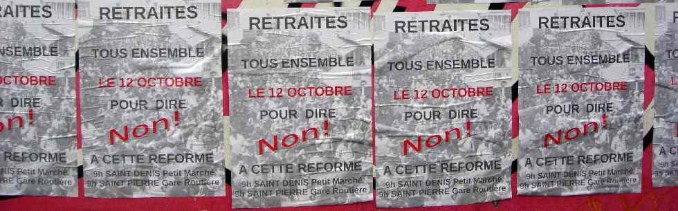 12 octobre 2010 - St-Pierre Mobilisation pour la défense des retraites