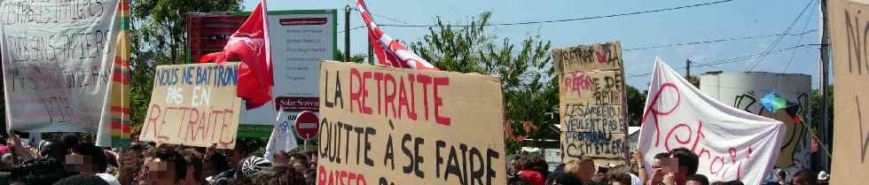 Manifestation contre la rforme des retraites - St-Pierre - Runion - 28 octobre 2010