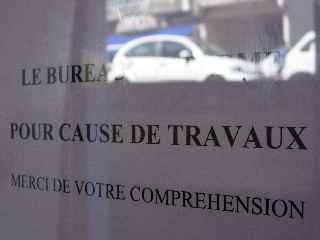 Poste rue des Bons-Enfants ferme pour travaux