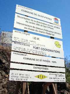 Travaux de sécurisation de l'alimentation en eau potable du centre ville de St-Pierre