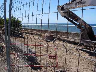 Travaux sur le front de mer