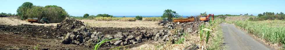 Travaux d'pierrage chemin Frdeline