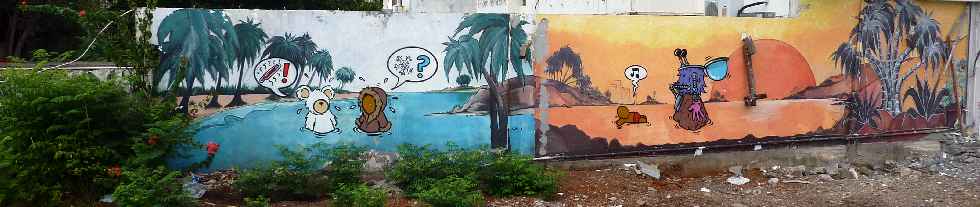 Opration Aldabra - ZAC du Mail - St-Pierre - Fresque de JACE