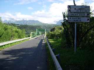 Pont mtallique sur le Bras de la Plaine