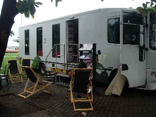 Mdiathque de St-Pierre - Bibliobus aux Jardins de la plage - mai 2011