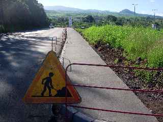 Chemin de Bassin Plat - Travaux de cration de voie pitonnire