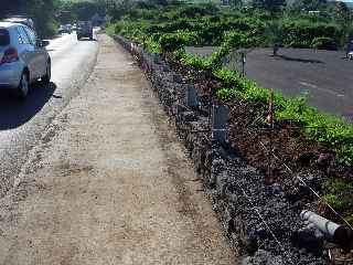 Chemin de Bassin Plat - Travaux de cration de voie pitonnire