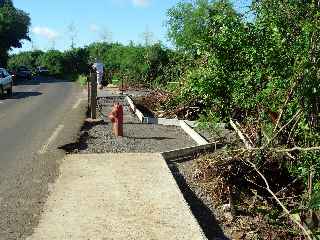 Chemin de Bassin Plat - Travaux de cration de voie pitonnire