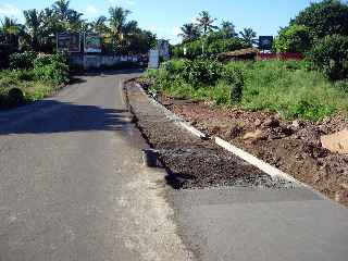 Chemin de Bassin Plat - Travaux de cration de voie pitonnire