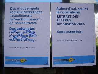 St-Pierre - Grève à la Poste de la rue des Bons-Enfants