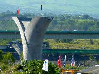 Chantier du nouveau pont sur la rivière St-Etienne