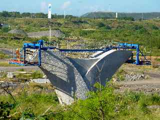 Chantier du nouveau pont sur la rivire St-Etienne