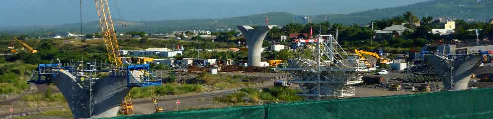 Chantier du nouveau pont sur la rivire St-Etienne