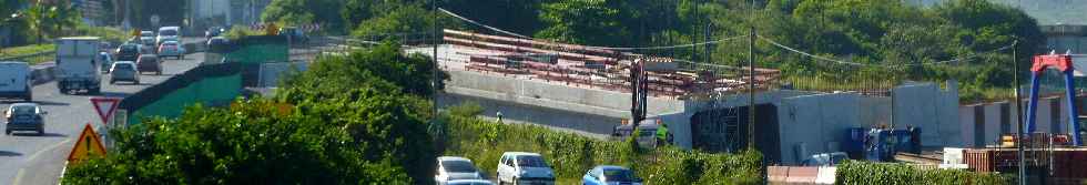 Chantier du nouveau pont sur la rivire St-Etienne