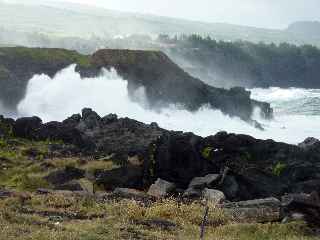 St-Pierre - Terre Sainte - Pointe du Gouffre - Houle de juillet 2011 -