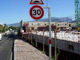 Ravine des Cabris - Construction du magasin Leclerc rue Recherchant