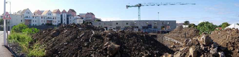 Ravine des Cabris - Construction du magasin Leclerc rue Recherchant