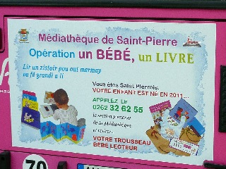 Mdiathque de St-Pierre - Opration Un bb, un livre - Octobre 2011