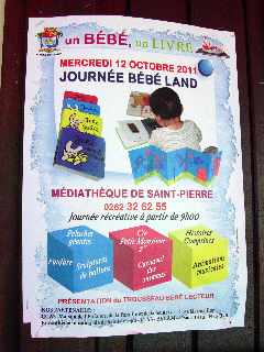 Mdiathque de St-Pierre - Opration Un bb, un livre - octobre 2011