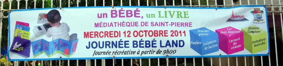 Mdiathque de St-Pierre - Opration Un bb, un livre - octobre 2011