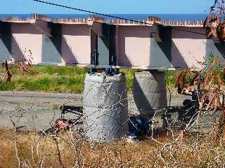 Chantier de la construction du pont sur la rivire St-Etienne - Pile P1