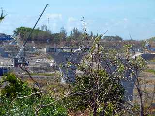 Chantier de la construction du pont sur la rivire St-Etienne -