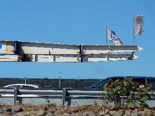 29 novembre 2011 - Chantier du pont sur la Rivire St-Etienne - Lanage du tablier sur la P6