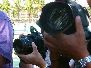 Tsonga et Monfils au stade Casabona  St-Pierre - 30 novembre 2011