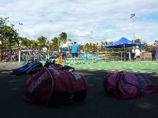 Tsonga et Monfils au stade Casabona  St-Pierre - 30 novembre 2011